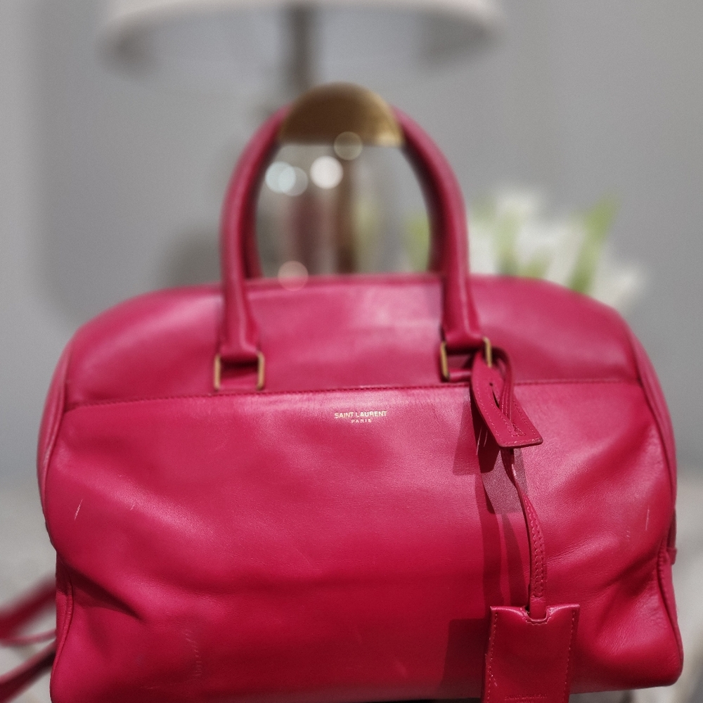 Saint Laurent FUSCHIA Pink Leather Women's Bag